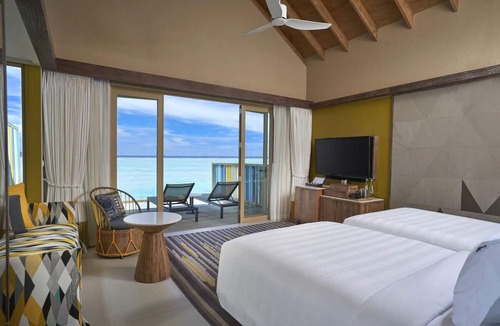 Farukolhufushi Island Hotel | Hard Rock Maldives, Platinum Overwater Villa, Terrace, Lagoon Access