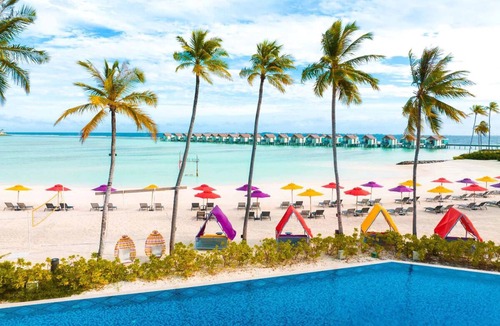 Farukolhufushi Island Hotel | Hard Rock Maldives, Platinum Overwater Villa, Terrace, Lagoon Access