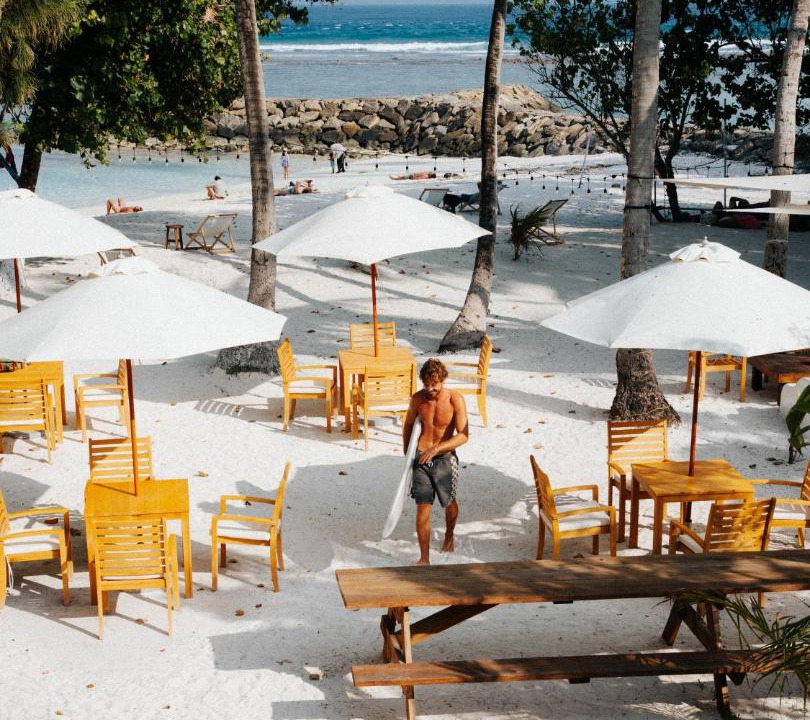 Thulusdhoo Island Hotel | TWIN PALMS 'Beach House' - New surf front location